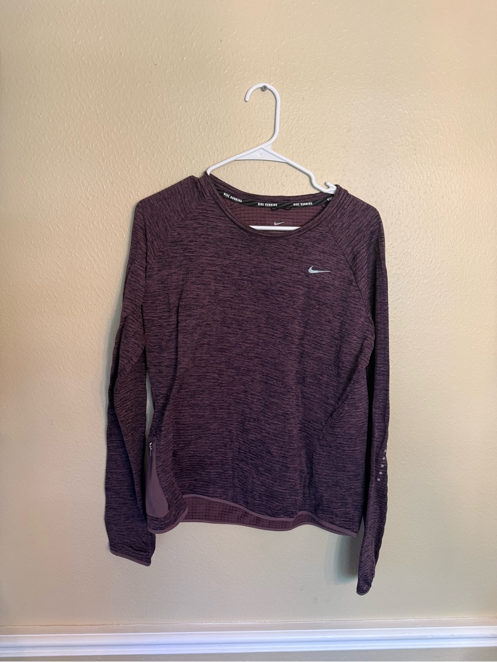 Nike Women’s Long Sleeve Dri-FIT Top - Deep Plum